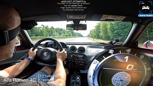 Alfa Romeo 4C Top Speed Run on Autobahn