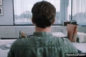 Office Space Fish Cleaning Scene on Make a GIF