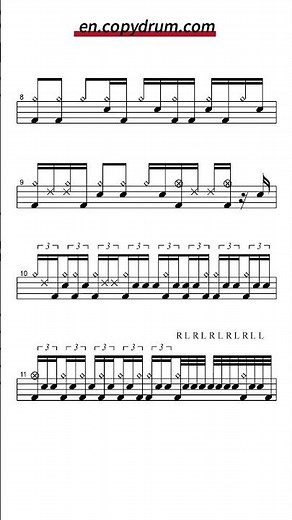 Dennis Chambers-Cissy Strut(Letterman) DRUM SOLO | Drum Sheet Music 🥁🎵