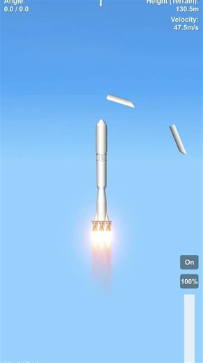 my rocket crashed in earth in space flight simulator#a viral #short video