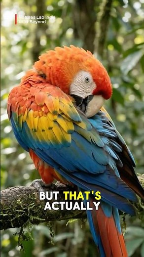 Not Just Pretty Feathers... This Bird Is a Genius | Scarlet Macaw #birdshorts