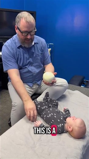 Certified Pediatric Chiropractor uses Craniosacral therapy to help this baby’s flat head