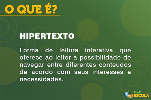 Hipertexto: o que é, características, exemplos - Brasil Escola