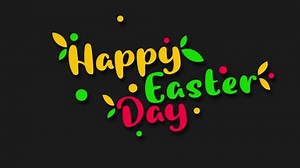 Happy Easter Day Colored Typography Stock Footage Video (100% Royalty-free) 1065323938 | Shutterstock