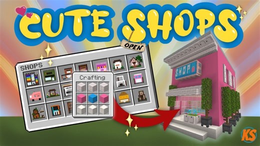 [Add-On]Cute Shops-我的世界市场包免费下载-Minecraft Marketplace Cute Shops