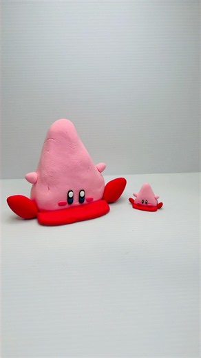 Baby Kirby Learns Cone Mouth Mode from Kirby! 🔺