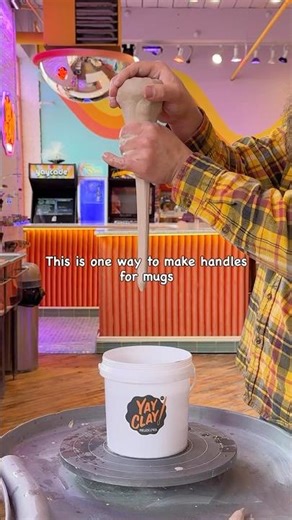 There are a few ways you can make handles for mugs. What technique do you usually use?