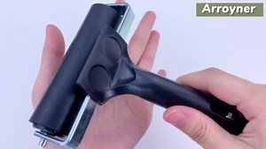 2Pcs Rubber Brayer Roller, Hard Rubber Brayer Applicator for Arts, Crafts, Ink, Printmaking, Painting, 3.8 inch & 2.2 inch