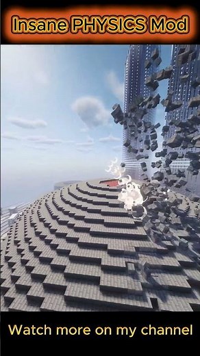 The most realistic physics mod for Minecraft!!!! #minecraft #gaming
