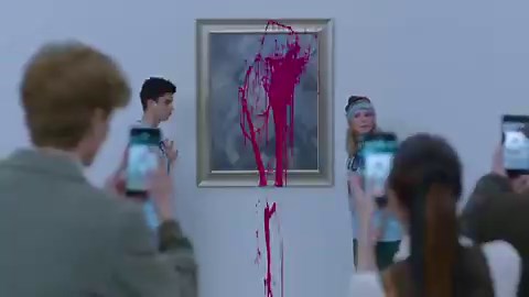 They've just invented a new way to stop environmental activists throwing paint over artwork