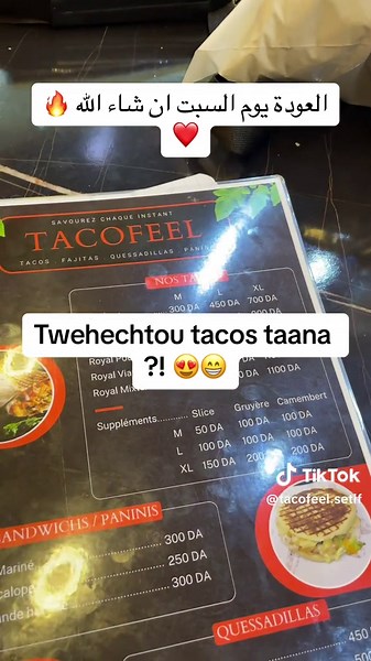 Réouverture des Tacos à Setif ce Samedi !