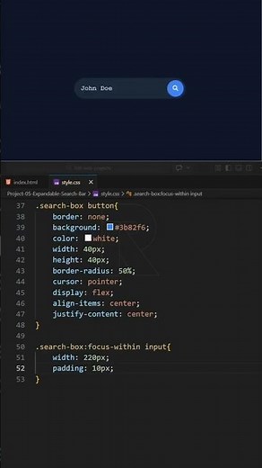 Expandable Search Box CSS