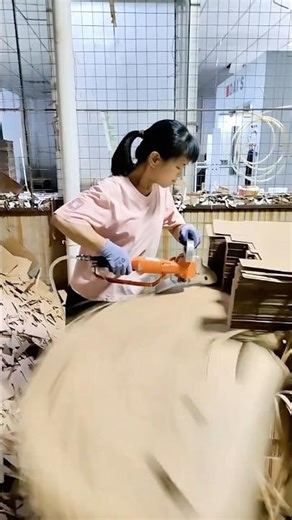 The Power of Precision ✂️ — Handmade Packaging Box Cutting Process.