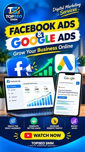 Facebook Ads & Google Ads | Grow Your Business Online 🚀 #facebookads #usabusiness