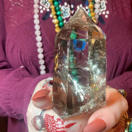 Quartz Crystal Generator Large 6 Oz. Tower ~ 3" Tall ~ Ultra Clear Gem Cut Polished Point ~ Colorful Rainbow Colors - Etsy Canada