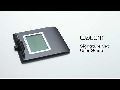 Wacom Signature Set User Guide