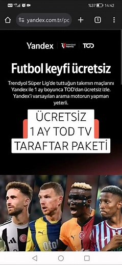 Beşiktaş & Galatasaray Derbisini Ücretsiz İzle! 1 Aylık TOD TV ÜCRETSİZ nasıl alınır?