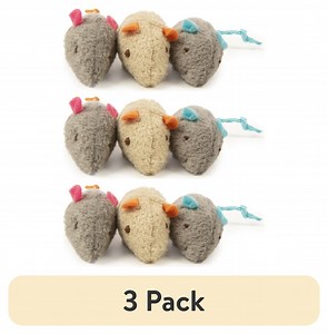 (3 pack) SmartyKat Skitter Critters Mice Catnip Cat Toys, 3 Count