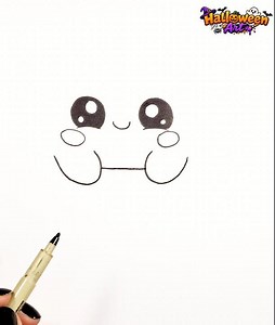 How to Draw a Cute Ghost in a Pumpkin Mug 👻🎃 | Easy Halloween Drawing #shorts #halloween #drawing