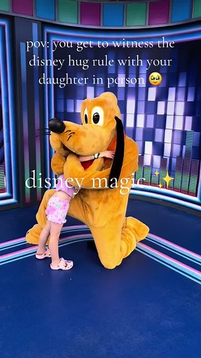 Experiencing the Disney Character Hug Rule