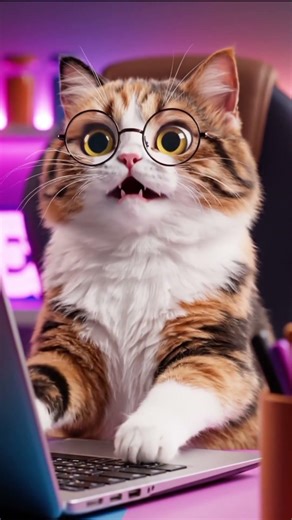 Cat Using Computer 😂💻 | Funny Cat Shorts#FunnyCat #CatShorts #ViralCat #CuteCat