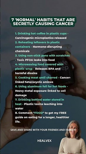 🚫 Seven "normal" habits that quietly increase your cancer risk. #wellnessforlife #healthyliving