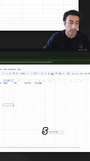 Master Your Excel Sheet: Raw Data & Deep Work Tracking #shorts