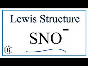 How to Draw the Lewis Dot Structure for SNO-