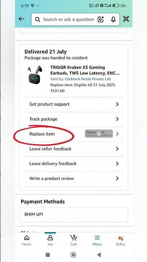 How to replace Amazon product #amazon #replacement