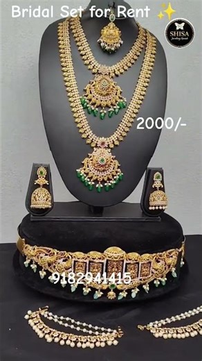 Bridal Jewellery for Rent ✨