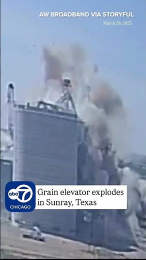 Camera Captures Moment Grain Elevator Explodes in Texas
