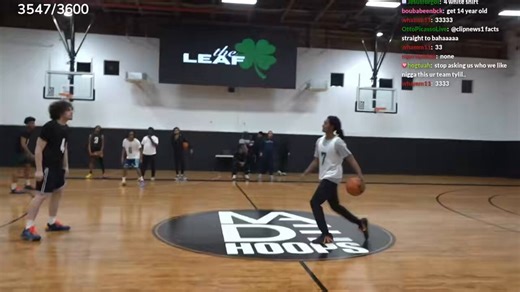 Tylil was hyped after one of the players dunked for the game winning point during Clover Boys’ AAU team tryouts 🔥