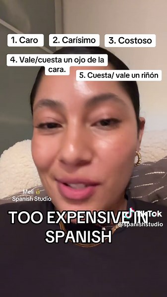 5 ways to say that something is expensive in Spanish #spanishstudiocr #spanishtiktok #español #aprendiendoespañol #teachersoftiktok #lernontiktok #learningspanish #polyglot #latina #hispanic #spanishclass #longervideos #spanishtutor #language #spanishtutor #language #spanishteacher #curlyhair #spanish
