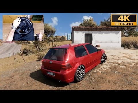 Forza Horizon 5 - 360HP VOLKSWAGEN GOLF (4) R32 - Test Drive with THRUSTMASTER TX + TH8A - 4K