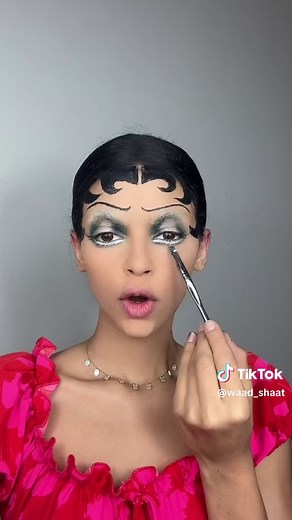 Betty Boop Makeup Tutorial with Soft and Light Indian Makeup by Waad Shiat