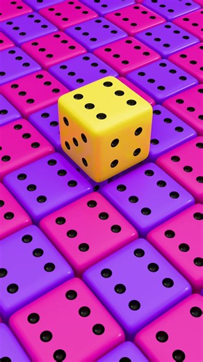 🎲 Sliding Dice Drop Infinite Satisfying Loop 💚💙✨