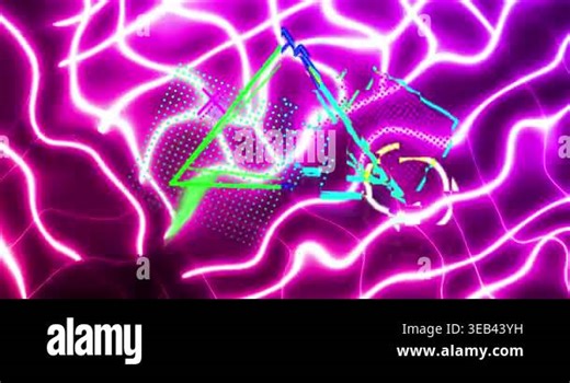 Animation of flash sale over triangles and purple wavy background. Shopping, sales and promotions concept digitally generated video Stock Video Footage - Alamy