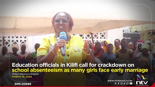 Education officials in Kilifi call for crackdown on school absenteeism as many girls face early marriage