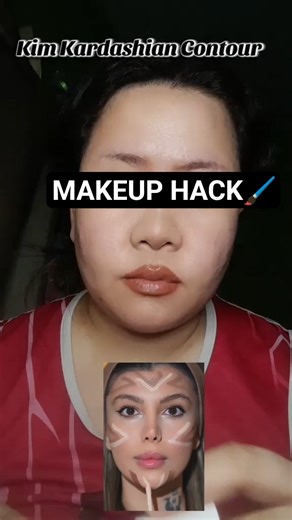 This KimKarsdashian contour is👌#makeup#makeuptutorial#makeuphacks#contour#beautytok#fypシ#beauty