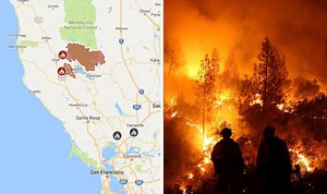 California fires: Map shows HUGE smoke coverage across US