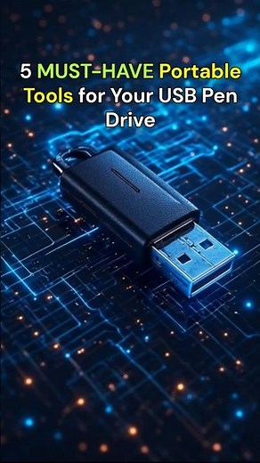 The 5 MOST ESSENTIAL Portable Tools You NEED on Your USB Pen Drive
