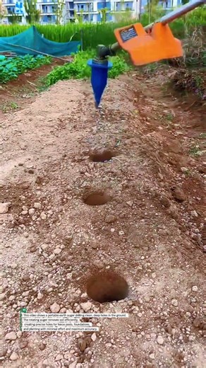 Genius Earth Auger Drill That Makes Perfect Ground Holes in Seconds