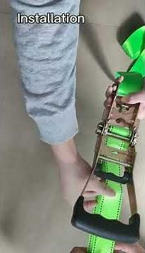 JumpTastic Ninja Line Installation of Ninja Rope Wheel