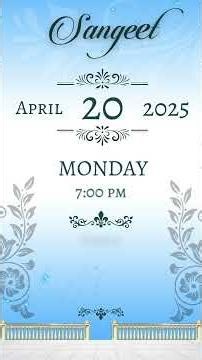 OM WE-111 | WEDDING VIDEO INVITATION PHOTO BASED