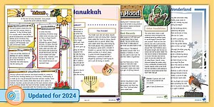 LKS2 December Differentiated Reading Comprehension Activity Pack