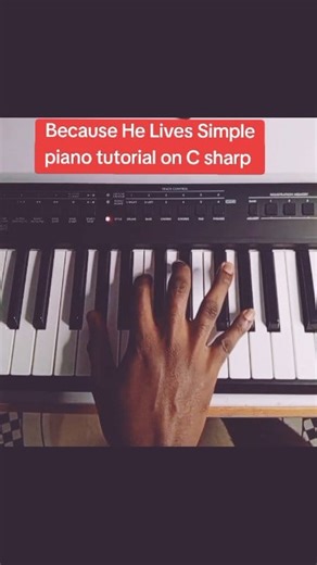 6.3K views · 87 reactions | Because he lives simple piano tutorial C sharp #piano #pianolessons #pianoplayer #pianomusic #chordprogression #LearnWithMiracle #fypシ゚viralシfypシ゚ #followersreelsfypシ゚viralシfypシ゚viralシal #fypシ゚viralシfypシ゚viralシalシ | Learn with Miracle | Facebook