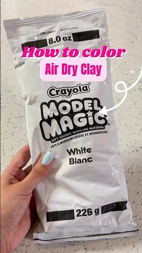 How to Color Air Dry Clay 🎨✨ #diy #diycrafts #craft