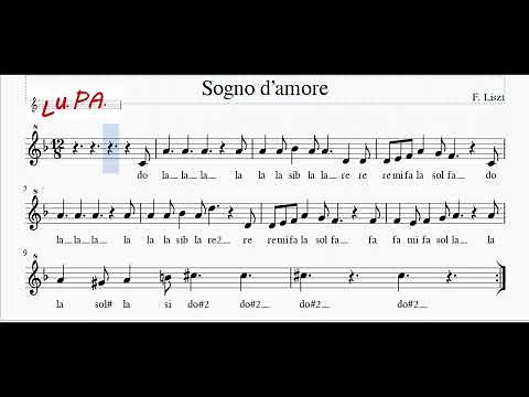 Sogno d'amore (F. Liszt) - Flauto dolce - Note - Spartito - Canto - Tutorial - Recorder