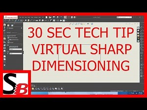 Solidworks 30 Sec Tech Tip - Dimensioning using Virtual Sharps
