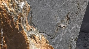 Granite processing in manufacturing. Production of granite monuments. Polished granite slab for the monument. Stock Video